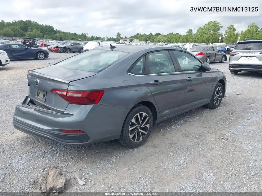 2022 Volkswagen Jetta 1.5T S VIN: 3VWCM7BU1NM013125 Lot: 45682859