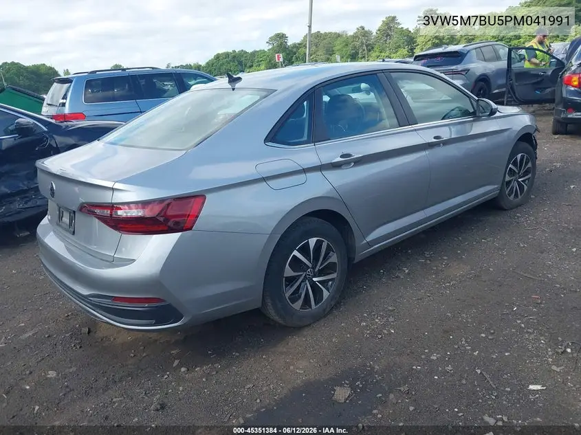 2023 Volkswagen Jetta 1.5T S VIN: 3VW5M7BU5PM041991 Lot: 45351384