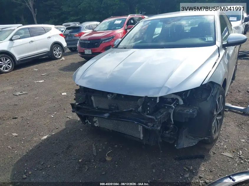 2023 Volkswagen Jetta 1.5T S VIN: 3VW5M7BU5PM041991 Lot: 45351384