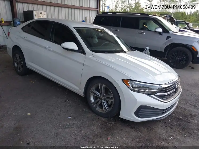 2023 Volkswagen Jetta 1.5T Se VIN: 3VWEM7BU4PM058409 Lot: 45680638