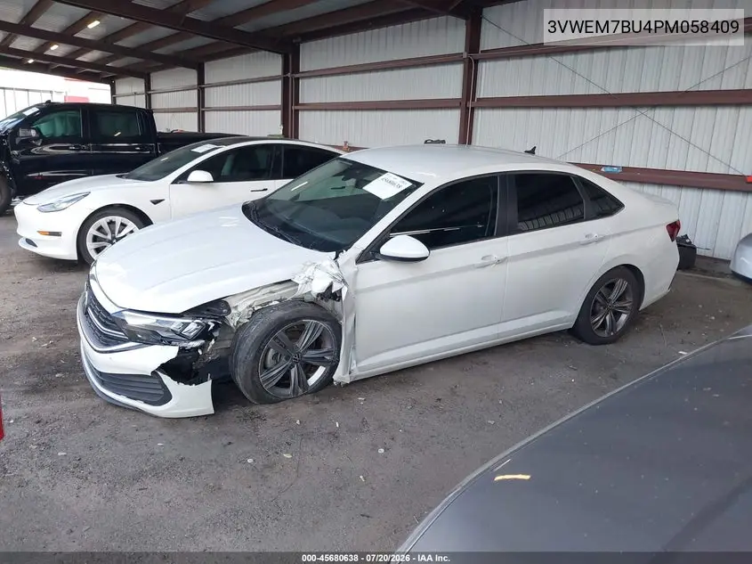 2023 Volkswagen Jetta 1.5T Se VIN: 3VWEM7BU4PM058409 Lot: 45680638