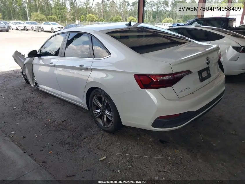 2023 Volkswagen Jetta 1.5T Se VIN: 3VWEM7BU4PM058409 Lot: 45680638