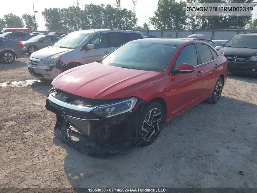 2024 Volkswagen Jetta VIN: 3VWGM7BU2RM002349 Lot: 12653038
