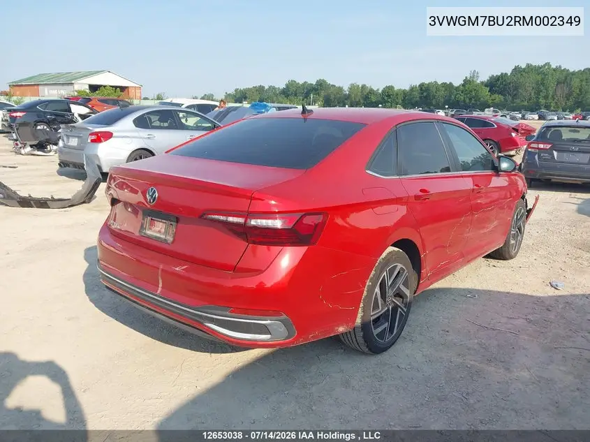 2024 Volkswagen Jetta VIN: 3VWGM7BU2RM002349 Lot: 12653038