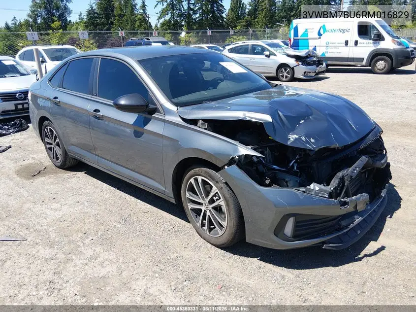 2024 Volkswagen Jetta 1.5T Sport VIN: 3VWBM7BU6RM016829 Lot: 45360331