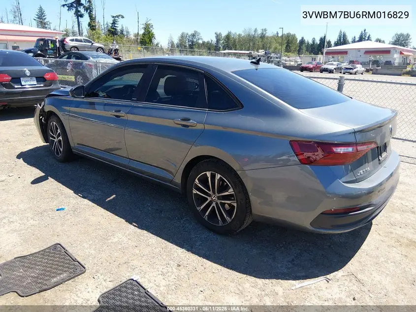 2024 Volkswagen Jetta 1.5T Sport VIN: 3VWBM7BU6RM016829 Lot: 45360331