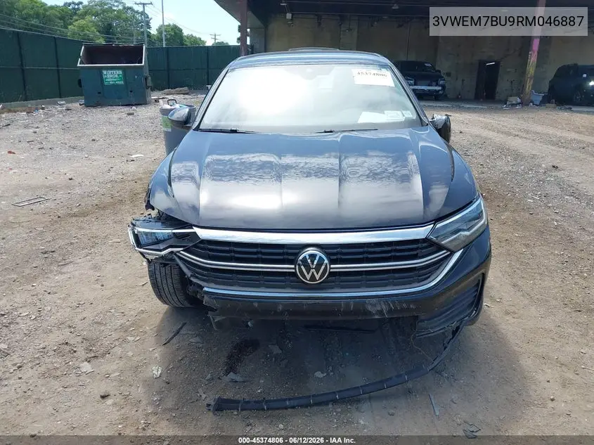 2024 Volkswagen Jetta 1.5T Se VIN: 3VWEM7BU9RM046887 Lot: 45374806
