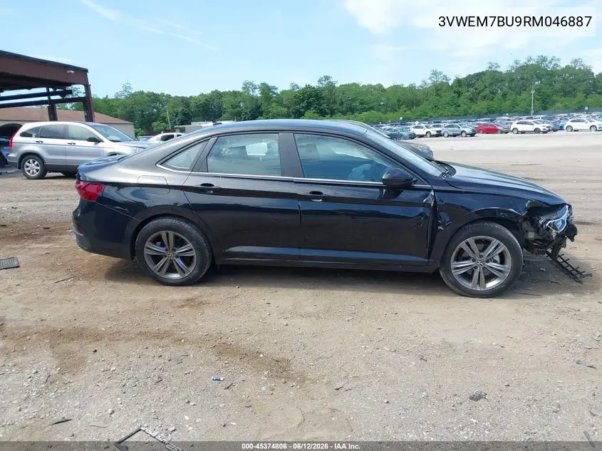 2024 Volkswagen Jetta 1.5T Se VIN: 3VWEM7BU9RM046887 Lot: 45374806
