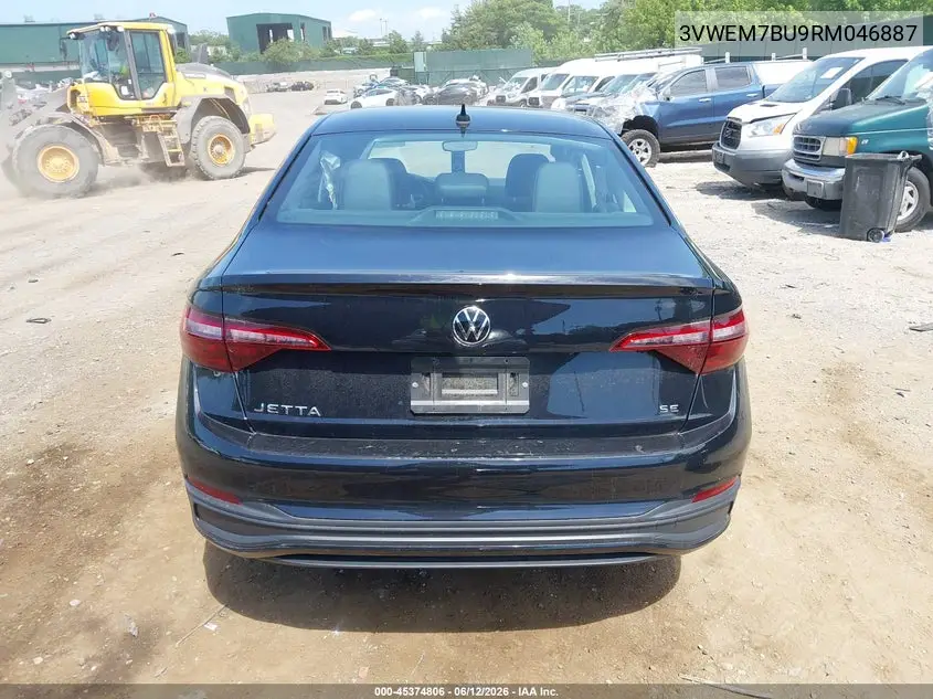 2024 Volkswagen Jetta 1.5T Se VIN: 3VWEM7BU9RM046887 Lot: 45374806