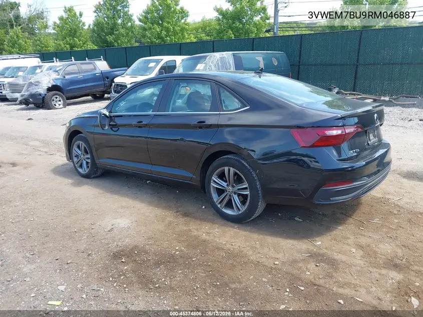 2024 Volkswagen Jetta 1.5T Se VIN: 3VWEM7BU9RM046887 Lot: 45374806