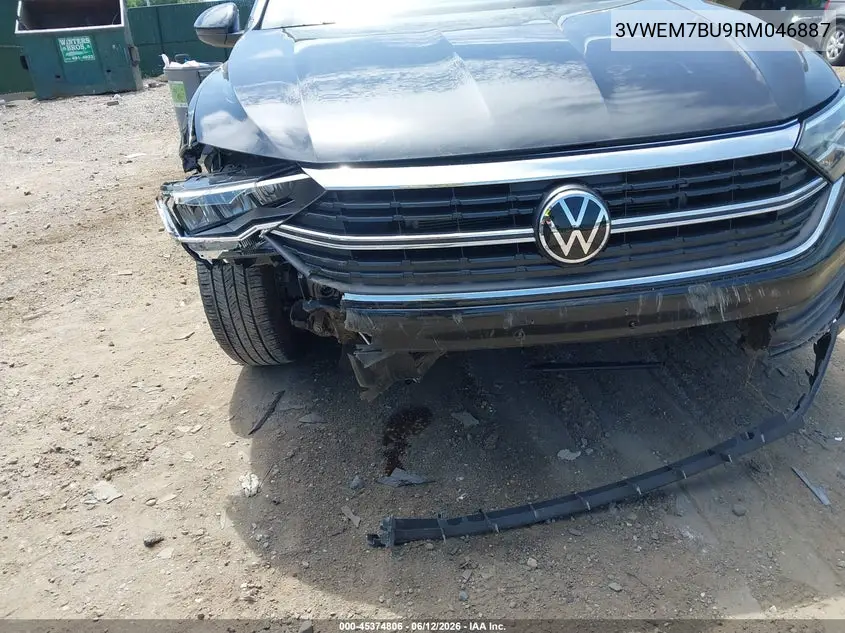 2024 Volkswagen Jetta 1.5T Se VIN: 3VWEM7BU9RM046887 Lot: 45374806