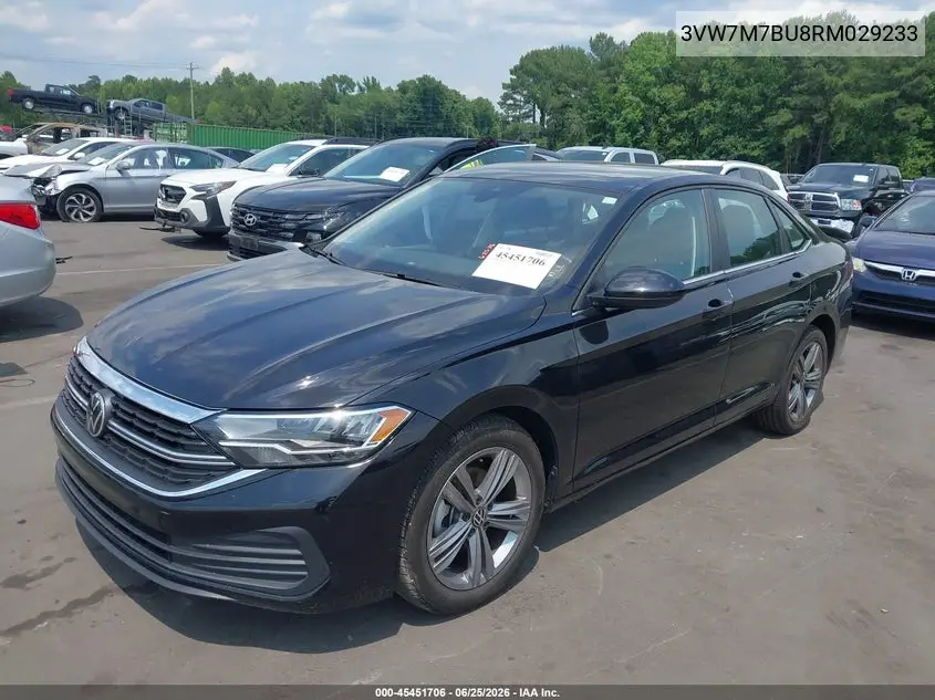 2024 Volkswagen Jetta 1.5T Se VIN: 3VW7M7BU8RM029233 Lot: 45451706