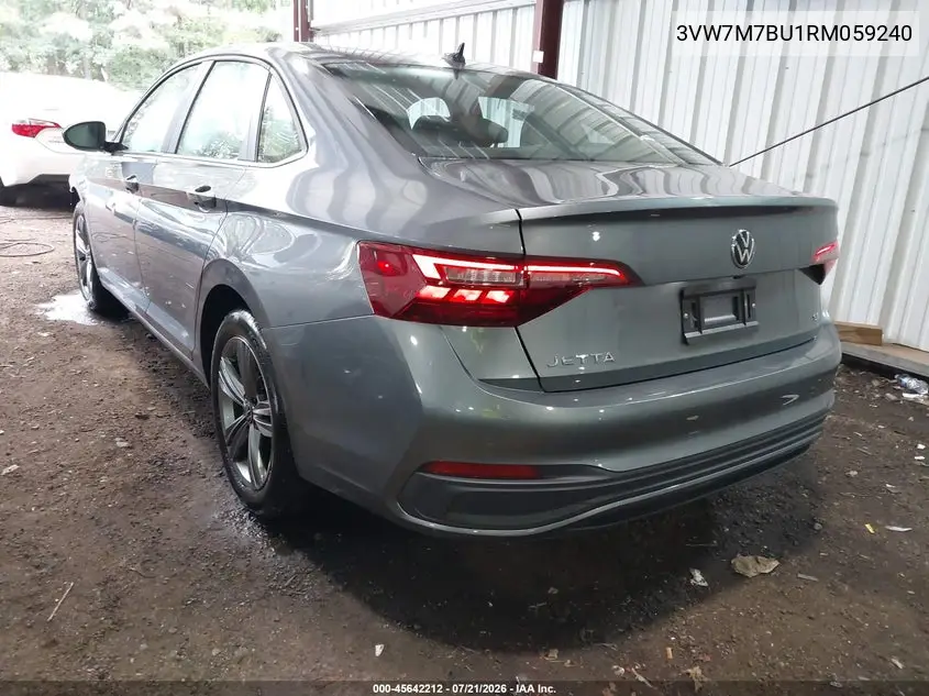 2024 Volkswagen Jetta 1.5T Se VIN: 3VW7M7BU1RM059240 Lot: 45642212