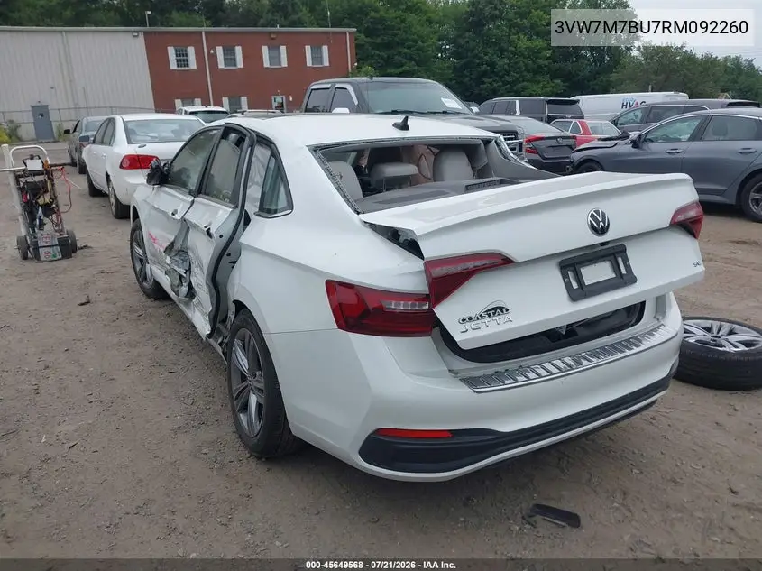 2024 Volkswagen Jetta 1.5T Se VIN: 3VW7M7BU7RM092260 Lot: 45649568