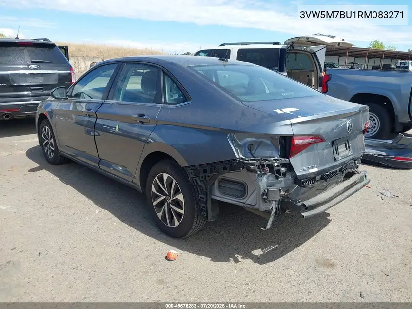 2024 Volkswagen Jetta 1.5T S VIN: 3VW5M7BU1RM083271 Lot: 45676283