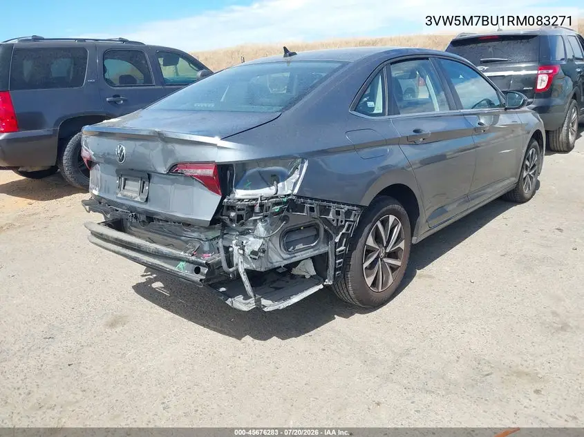 2024 Volkswagen Jetta 1.5T S VIN: 3VW5M7BU1RM083271 Lot: 45676283