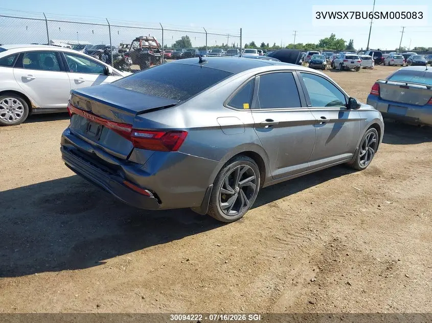 2025 Volkswagen Jetta Comfortline VIN: 3VWSX7BU6SM005083 Lot: 30094222
