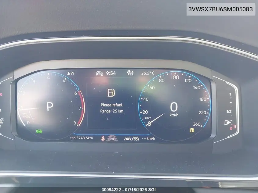 2025 Volkswagen Jetta Comfortline VIN: 3VWSX7BU6SM005083 Lot: 30094222