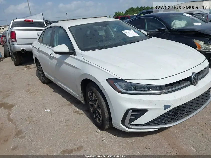 2025 Volkswagen Jetta 1.5T S VIN: 3VW5X7BU5SM059147 Lot: 45503216