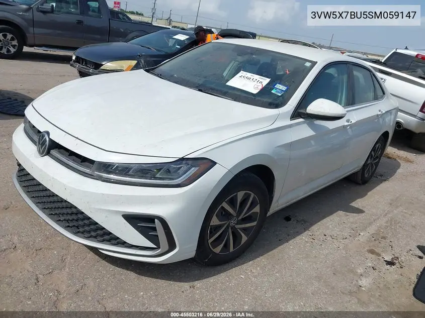 2025 Volkswagen Jetta 1.5T S VIN: 3VW5X7BU5SM059147 Lot: 45503216