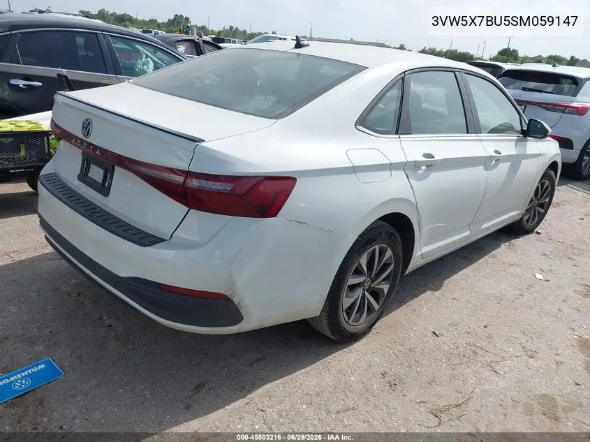 2025 Volkswagen Jetta 1.5T S VIN: 3VW5X7BU5SM059147 Lot: 45503216