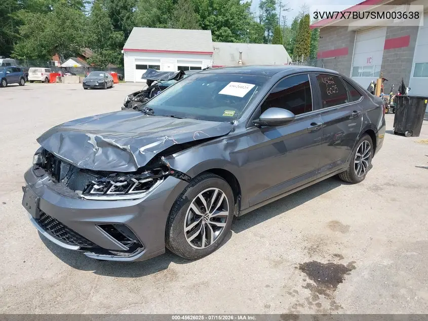 2025 Volkswagen Jetta 1.5T Se VIN: 3VW7X7BU7SM003638 Lot: 45626025