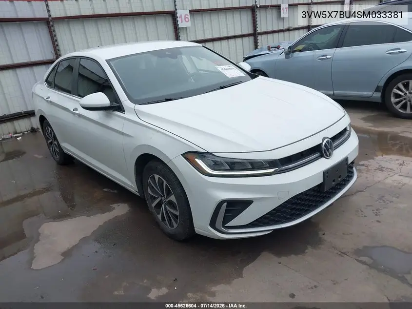 2025 Volkswagen Jetta 1.5T S VIN: 3VW5X7BU4SM033381 Lot: 45626604