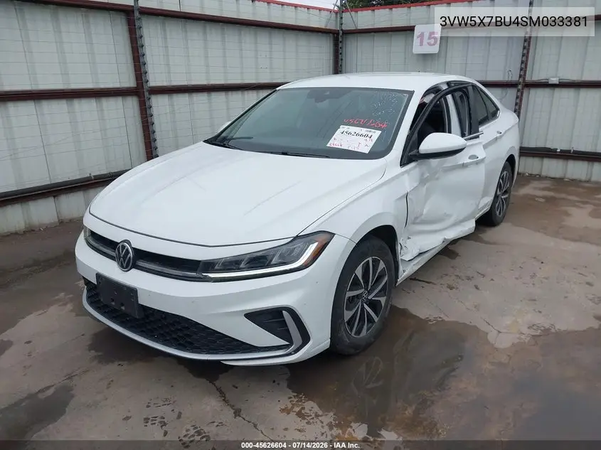 2025 Volkswagen Jetta 1.5T S VIN: 3VW5X7BU4SM033381 Lot: 45626604