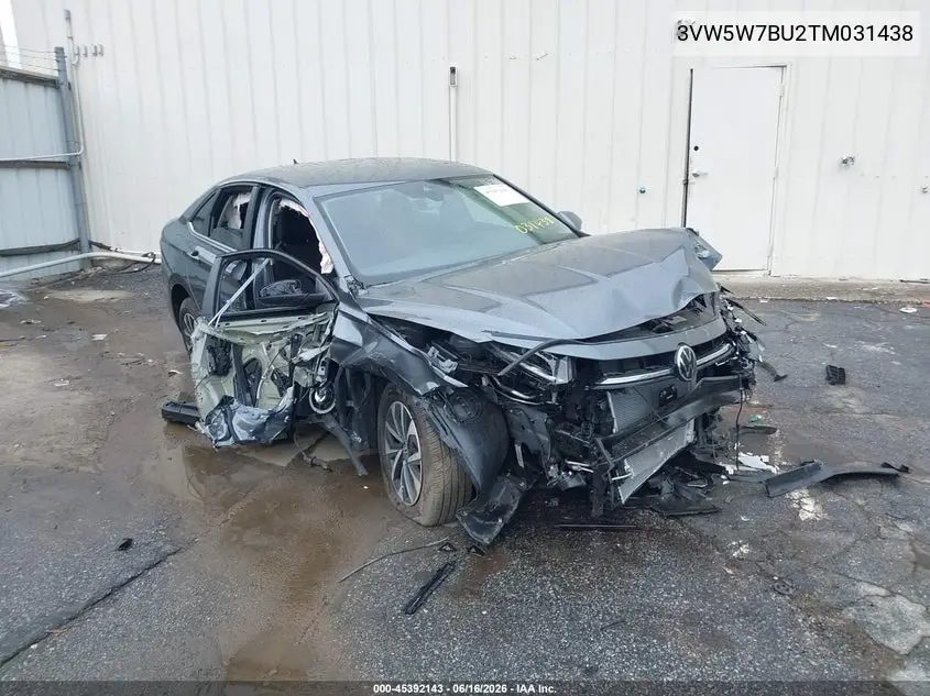 2026 Volkswagen Jetta S VIN: 3VW5W7BU2TM031438 Lot: 45392143