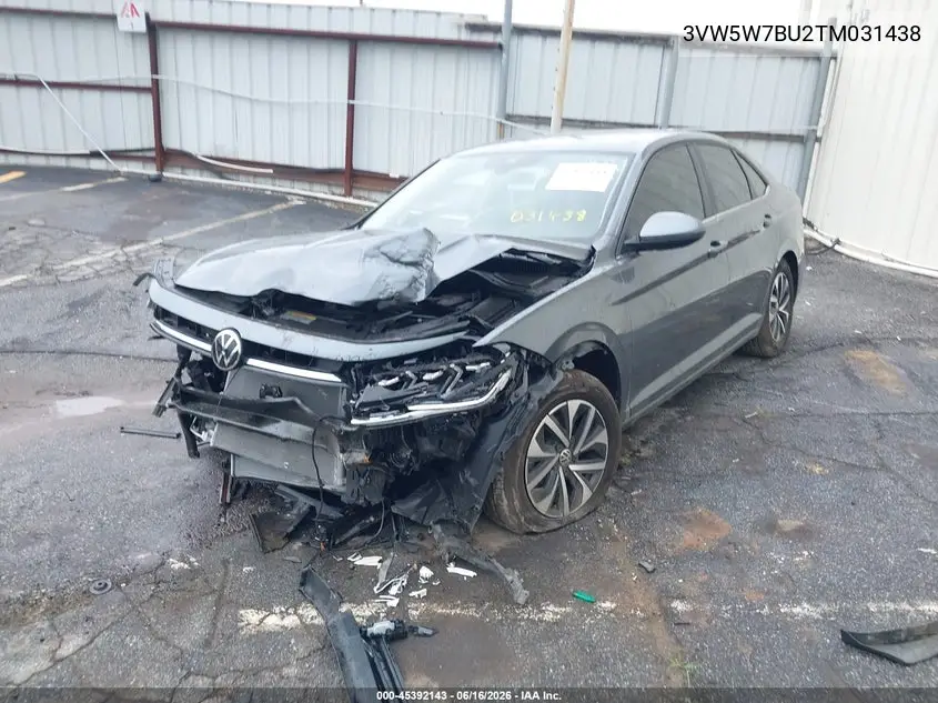2026 Volkswagen Jetta S VIN: 3VW5W7BU2TM031438 Lot: 45392143