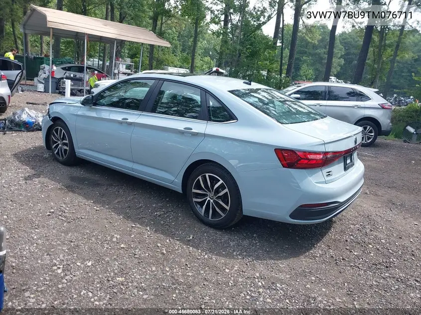 2026 Volkswagen Jetta Se VIN: 3VW7W7BU9TM076711 Lot: 45680083