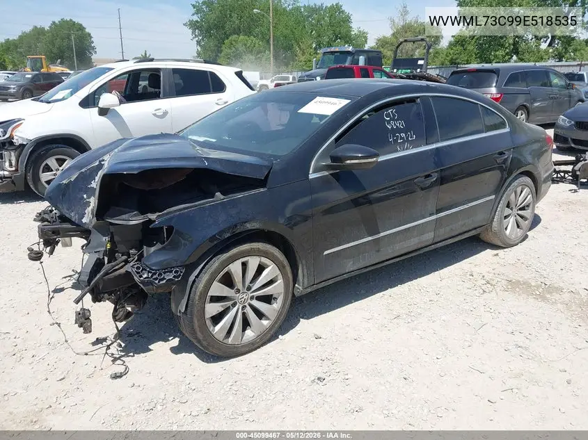 2009 Volkswagen Cc Sport VIN: WVWML73C99E518535 Lot: 45099467