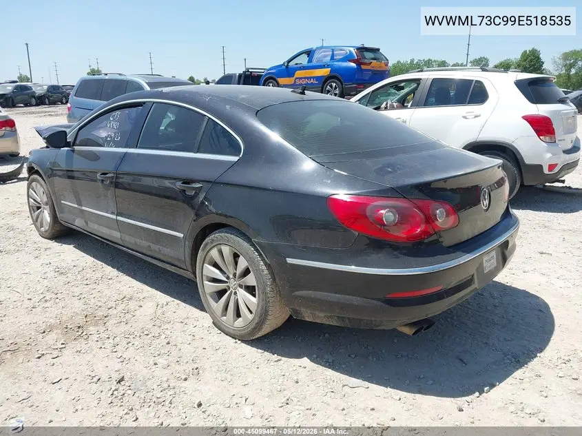 2009 Volkswagen Cc Sport VIN: WVWML73C99E518535 Lot: 45099467