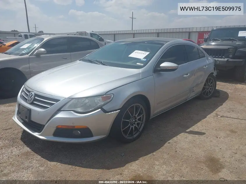 2009 Volkswagen Cc Luxury VIN: WVWHL73C19E509975 Lot: 45433293