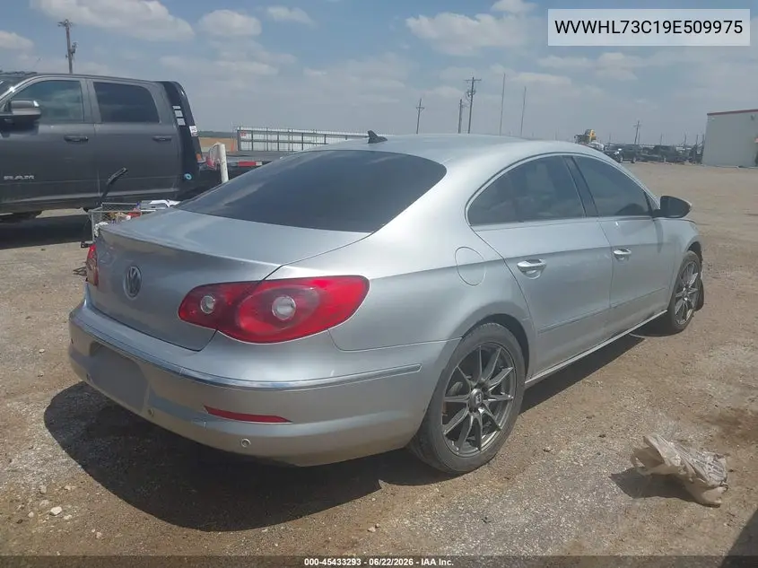 2009 Volkswagen Cc Luxury VIN: WVWHL73C19E509975 Lot: 45433293