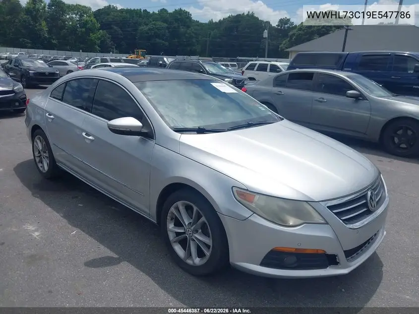 2009 Volkswagen Cc Luxury VIN: WVWHL73C19E547786 Lot: 45446387