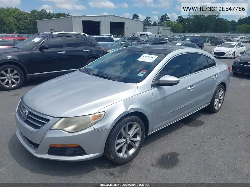 2009 Volkswagen Cc Luxury VIN: WVWHL73C19E547786 Lot: 45446387