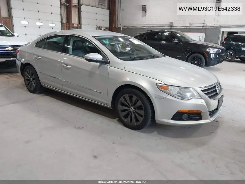 2009 Volkswagen Cc Sport VIN: WVWML93C19E542338 Lot: 45449832