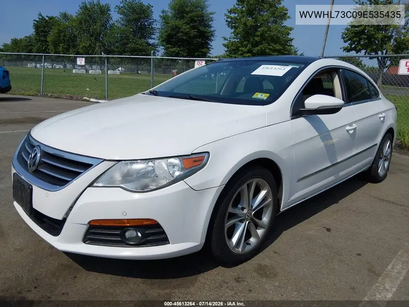 2009 Volkswagen Cc Luxury VIN: WVWHL73C09E535435 Lot: 45613264