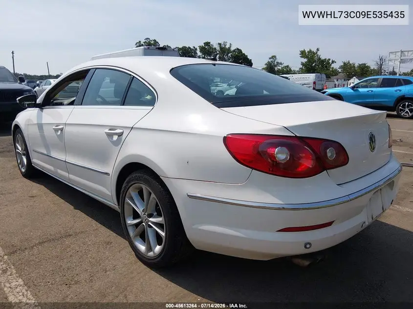 2009 Volkswagen Cc Luxury VIN: WVWHL73C09E535435 Lot: 45613264