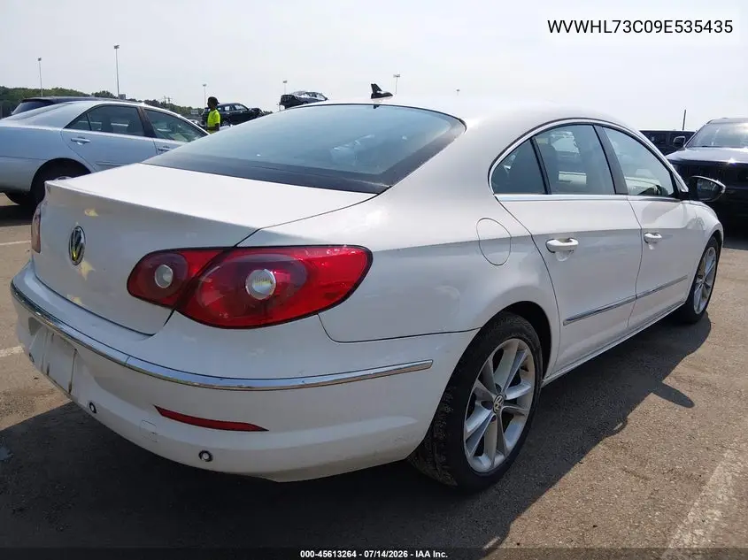 2009 Volkswagen Cc Luxury VIN: WVWHL73C09E535435 Lot: 45613264