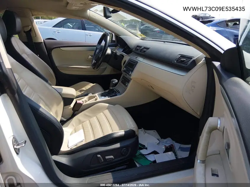 2009 Volkswagen Cc Luxury VIN: WVWHL73C09E535435 Lot: 45613264