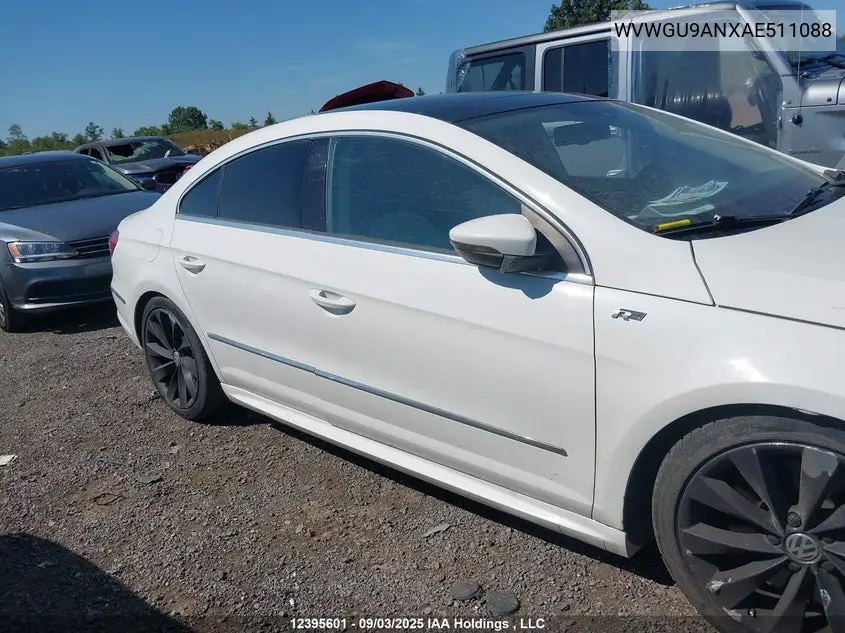 2010 Volkswagen Passat Cc Highline V6 VIN: WVWGU9ANXAE511088 Lot: 12395601
