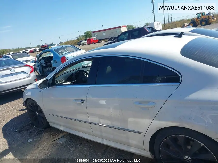 2010 Volkswagen Passat Cc Highline V6 VIN: WVWGU9ANXAE511088 Lot: 12395601