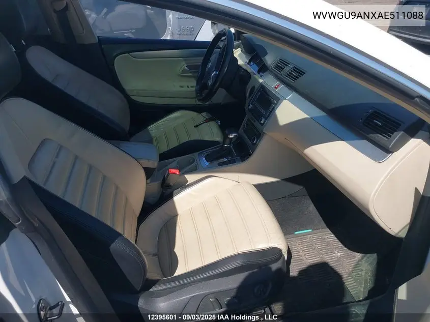 2010 Volkswagen Passat Cc Highline V6 VIN: WVWGU9ANXAE511088 Lot: 12395601