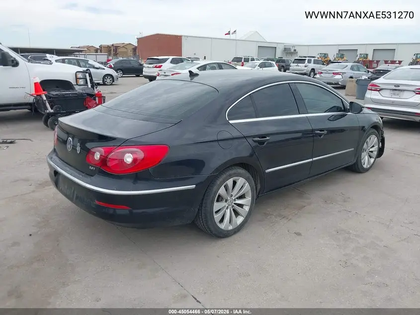 2010 Volkswagen Cc Sport VIN: WVWNN7ANXAE531270 Lot: 45054466