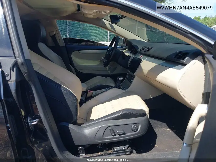 2010 Volkswagen Cc Luxury VIN: WVWHN7AN4AE549079 Lot: 45109150