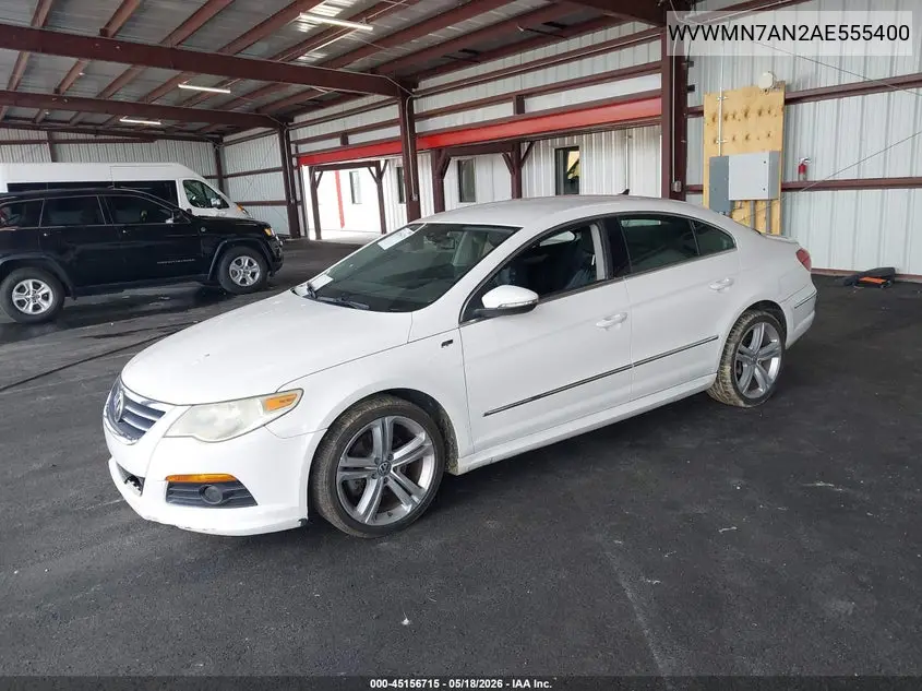 2010 Volkswagen Cc Sport VIN: WVWMN7AN2AE555400 Lot: 45156715