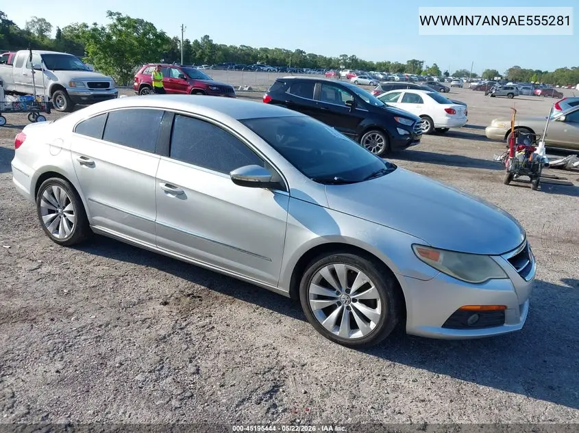 2010 Volkswagen Cc Sport VIN: WVWMN7AN9AE555281 Lot: 45195444