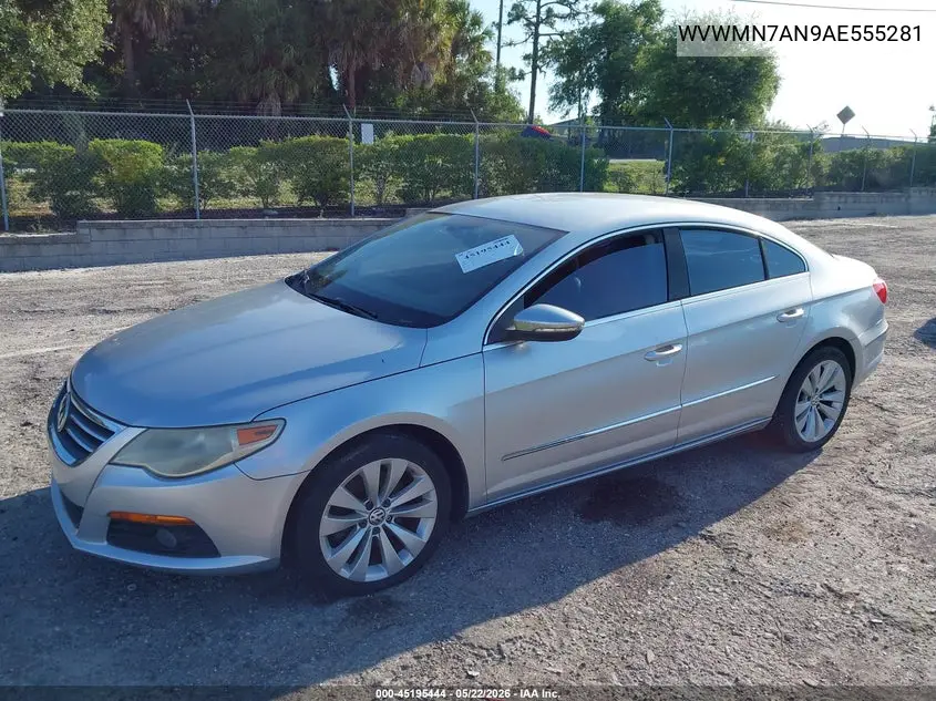 2010 Volkswagen Cc Sport VIN: WVWMN7AN9AE555281 Lot: 45195444